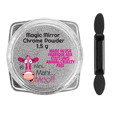 Miniature manicure moo magic mirror chrome powder